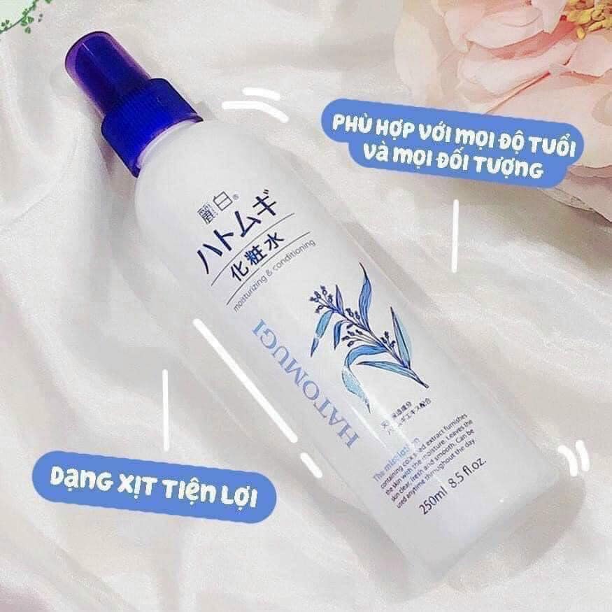 Xịt Khoáng Hatomugi Ý Dĩ Dưỡng Ẩm, Làm Sáng Da 250ml ( Thùng 36) 3